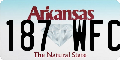 AR license plate 187WFC