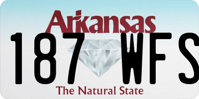 AR license plate 187WFS
