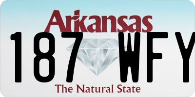 AR license plate 187WFY