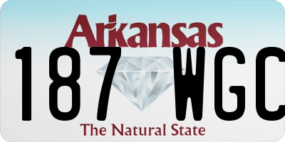 AR license plate 187WGC