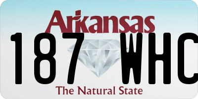 AR license plate 187WHC
