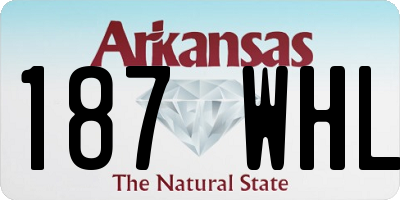 AR license plate 187WHL