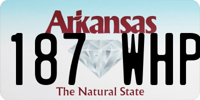 AR license plate 187WHP
