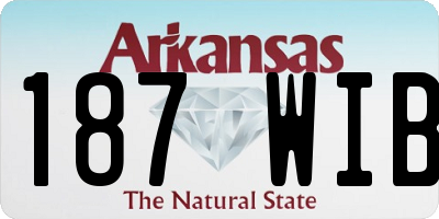 AR license plate 187WIB