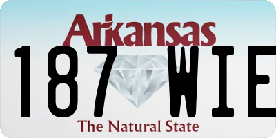 AR license plate 187WIE