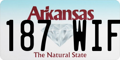 AR license plate 187WIF