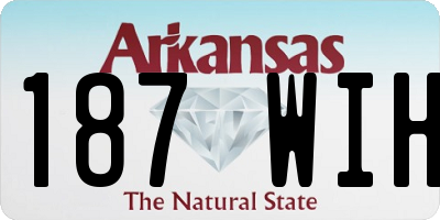 AR license plate 187WIH