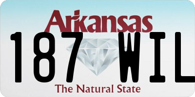 AR license plate 187WIL