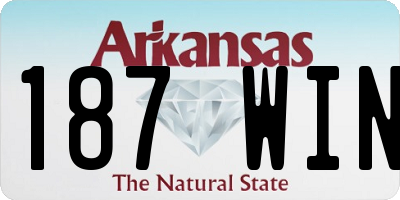 AR license plate 187WIN
