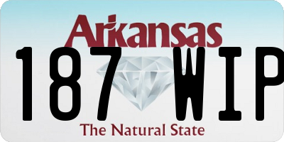 AR license plate 187WIP