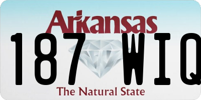 AR license plate 187WIQ