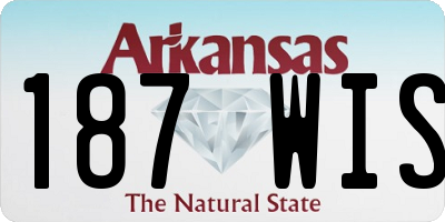 AR license plate 187WIS