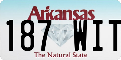 AR license plate 187WIT