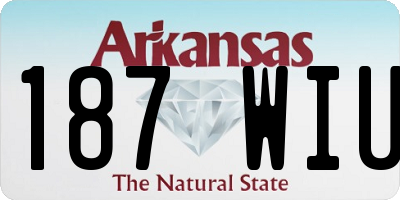 AR license plate 187WIU