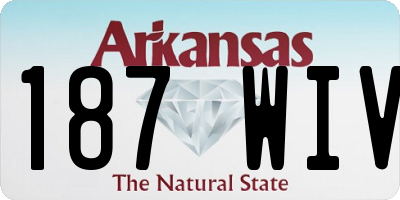 AR license plate 187WIV