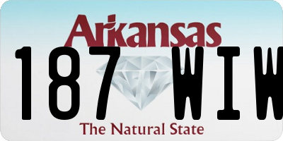 AR license plate 187WIW