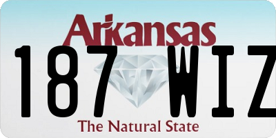 AR license plate 187WIZ
