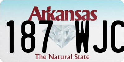 AR license plate 187WJC