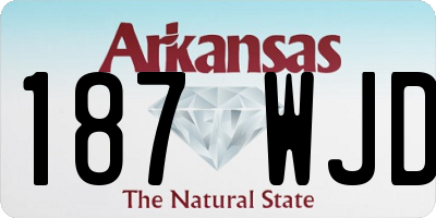 AR license plate 187WJD