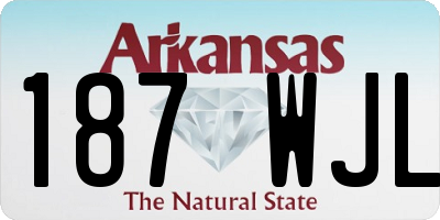 AR license plate 187WJL