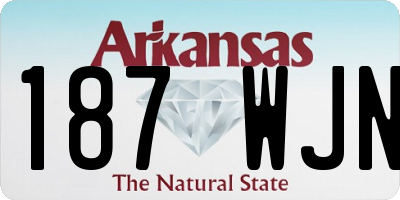 AR license plate 187WJN