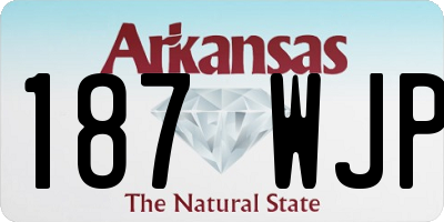 AR license plate 187WJP