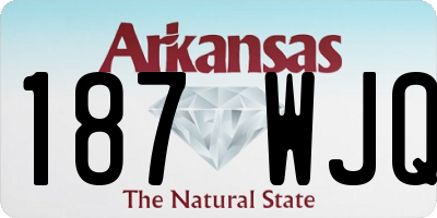 AR license plate 187WJQ