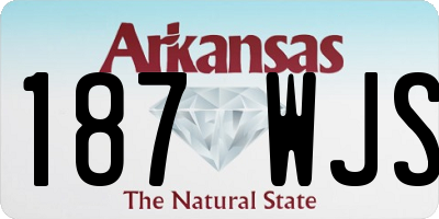 AR license plate 187WJS