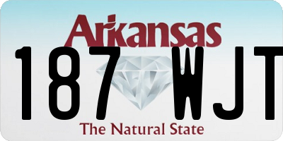 AR license plate 187WJT