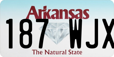 AR license plate 187WJX