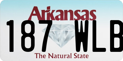 AR license plate 187WLB