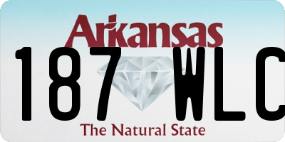 AR license plate 187WLC