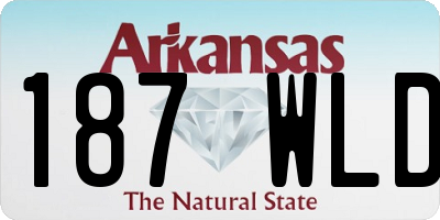 AR license plate 187WLD