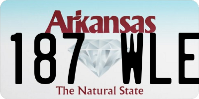 AR license plate 187WLE