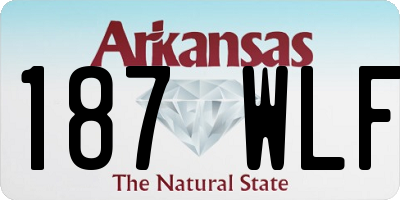 AR license plate 187WLF