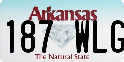 AR license plate 187WLG