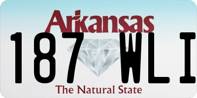 AR license plate 187WLI