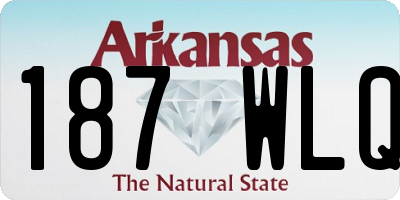 AR license plate 187WLQ