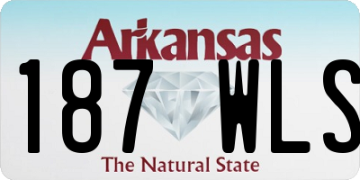 AR license plate 187WLS