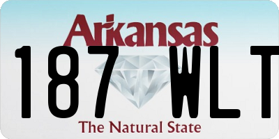 AR license plate 187WLT