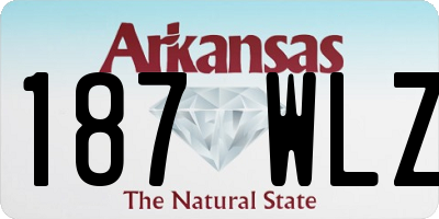 AR license plate 187WLZ