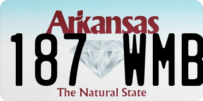 AR license plate 187WMB
