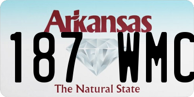 AR license plate 187WMC