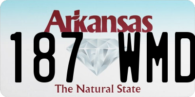 AR license plate 187WMD