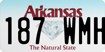 AR license plate 187WMH