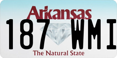 AR license plate 187WMI