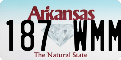 AR license plate 187WMM