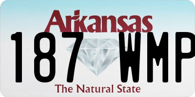 AR license plate 187WMP