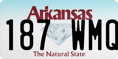 AR license plate 187WMQ