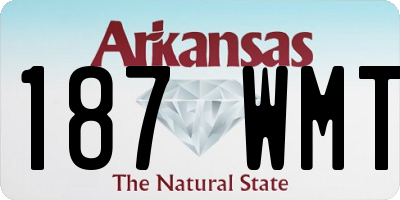 AR license plate 187WMT